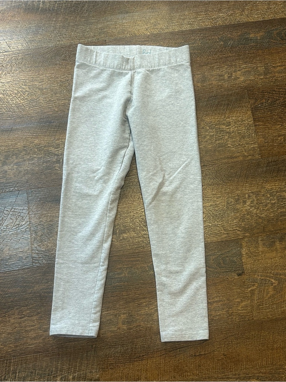 Mini Boden Thick Light Gray Kids Stretch Leggings 8-9